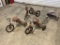 Lot of 4 Vintage Tricycles