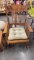 Vintage Wood Carved Rocking Chair