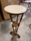 Vintage Side Table with Marble Top