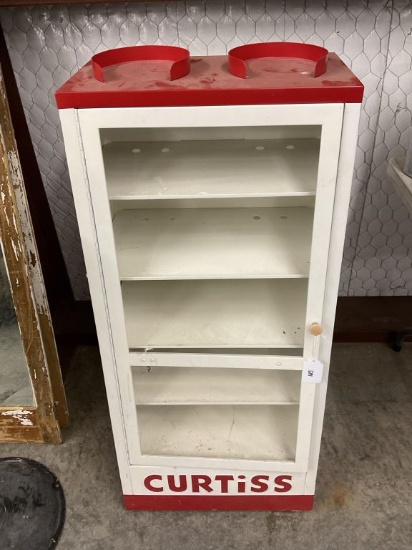 Curtiss Candies Metal Display Cabinet