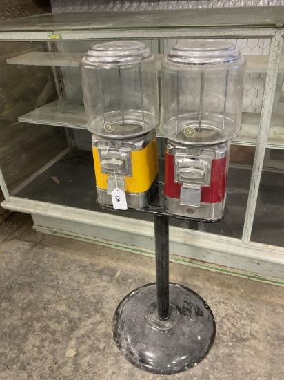 Vintage Double Candy Machine on Stand
