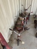 Lot of 4 Vintage Tricycles