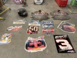 13pc Beer Collectible Signs Nascar Racing