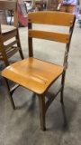 Vintage Child's Wood/Metal School Chair