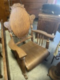 Wooden Ornate Rocking Chair