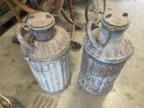 Lot of 2 Davis Welding Co. Vintage Metal Gas Cans