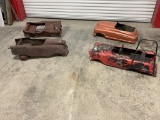 Lot of 4 Vintage Pedal Car Bodies