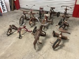 Lot of 12 Vintage Tricycles