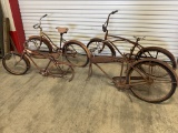 Lot of 4 Vintage Bicycles including Rollfast Bike