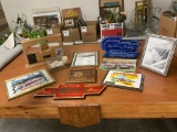 Huge Lot of Assorted Plaques and Awards