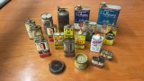 Lot of Vintage Metal Oil Cans