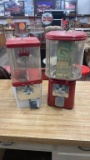 Lot of 2 Vintage Candy Vending Machines