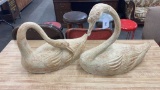 Lot of 2 Decorative Swans