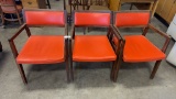 Lot of 3 Vintage Upholstered Arm Chairs