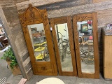 Lot of Vintage Wooden Mirrors