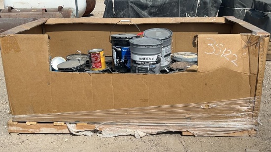 Pallet Lot of Misc Roof Coating