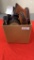 Box Lot of New Suede Pistol Cases