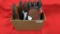 Box Lot of Suede Pistol Cases