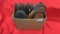 Box Lot of Suede Pistol Cases