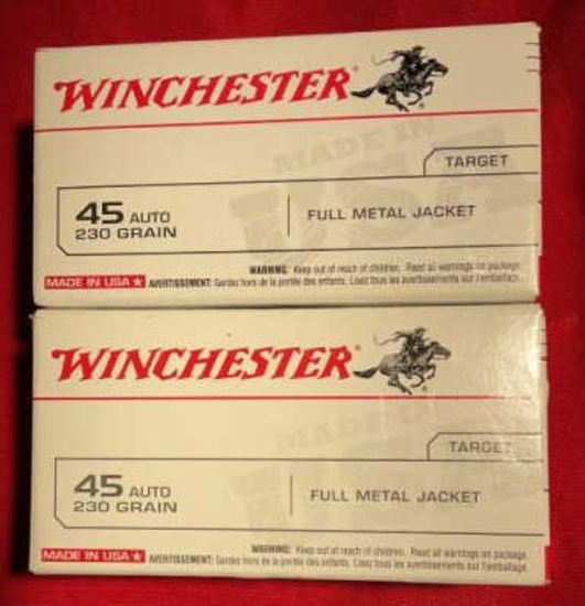 200rds Winchester 45Auto 230gr