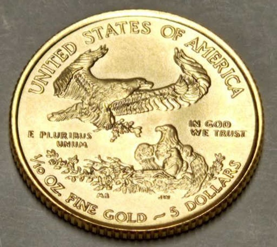 2020 American Gold Eagle 1/10oz Coin BU
