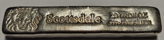 Scottsdale Mint 20oz Silver "Kit Kat" Bar