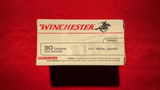 100ct Winchester .30 Carbine 110gr