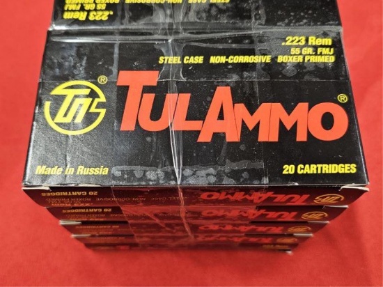 200rds TulAmmo 223Rem 55gr Steel Case