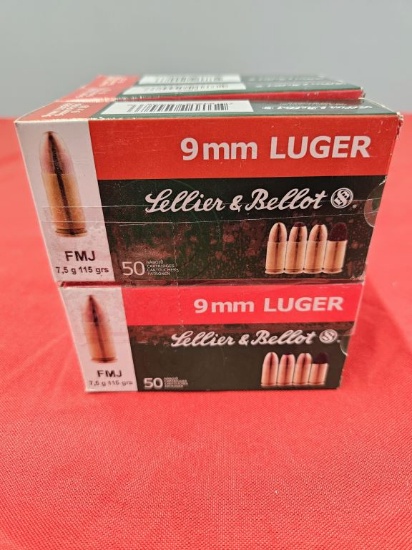 300rds Sellier & Bellot 9mm Luger 115gr