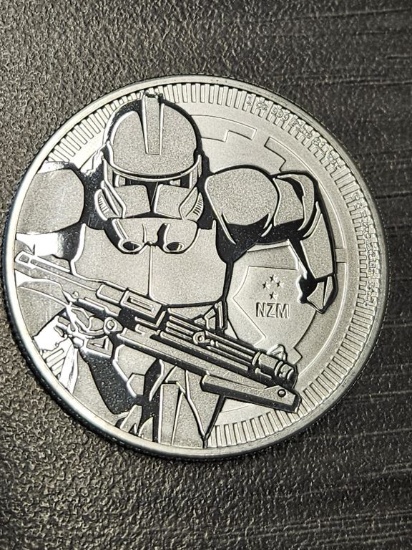2019 Niue 1 oz Silver $2 Star Wars: Clone Trooper