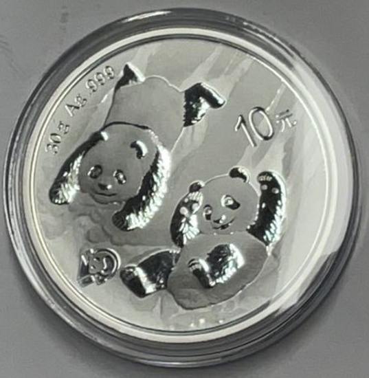 2022 China 1oz Silver Panda BU (In Capsule)