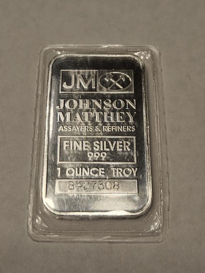 Johnson Matthey 1oz Silver Bar