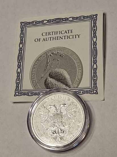2022 Germania Mint Linden Leaf 1oz Silver w/COA