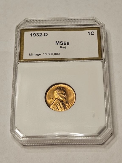 1932-D Penny PCI MS66 Red