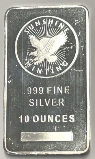 Sunshine Minting 10oz Silver Bar