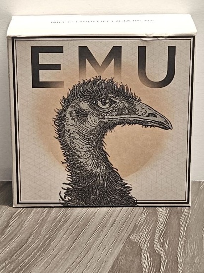 2023 Perth Mint 1oz Silver Coloured EMU Proof