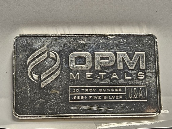 OPM Metals 10oz Silver Bar