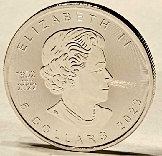 2023 Canada Maple Leaf 1oz Silver Round