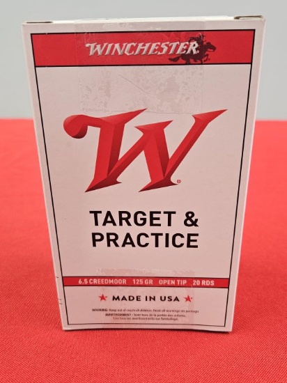 40rds Winchester 6.5 Creedmoor 125gr Open Tip