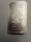 Aztec 5oz Silver Bar