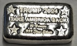TRUMP 2024 Take America Back 10oz Silver Bar