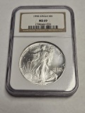 1990 American Silver Eagle NGC MS 69