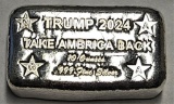 TRUMP 2024 Take America Back 10oz Silver Bar