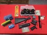 Box Lot of Optics, Accessories and Loose Ammo