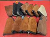 Box Lot of Suede Gun Cases