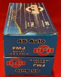 100rds PPU 45Auto 230gr FMJ
