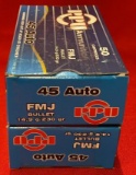 100rds PPU 45Auto 230gr FMJ