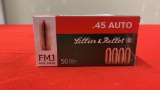 100rds Sellier & Bellot 45 Auto 230gr FMJ