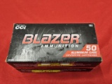 100rds Blazer 9mm 115gr FMJ Aluminum