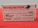 100rds Winchester 30 Carbine 110gr FMJ